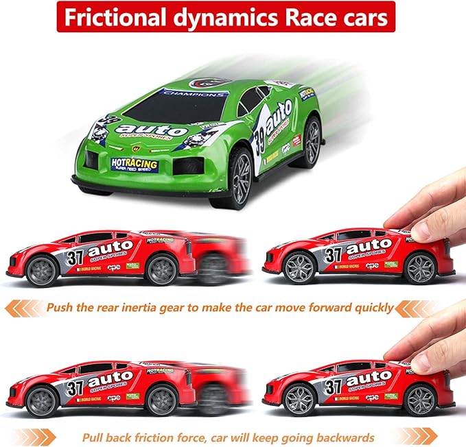 Push and Go Pull Back Trucks Wind up Race Car