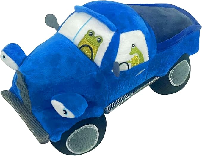 Blue Car Plush Stuffed Toy, Cute Plush Toy.