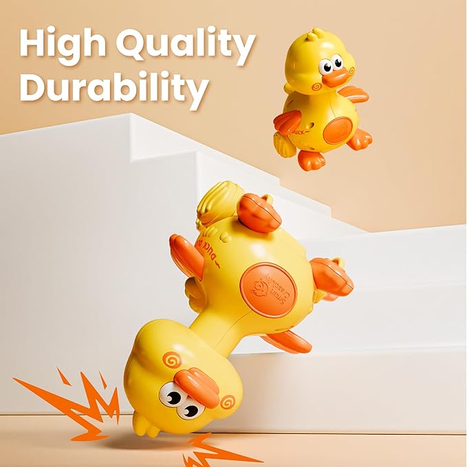 Press to Go Duck Car Toys for Toddlers