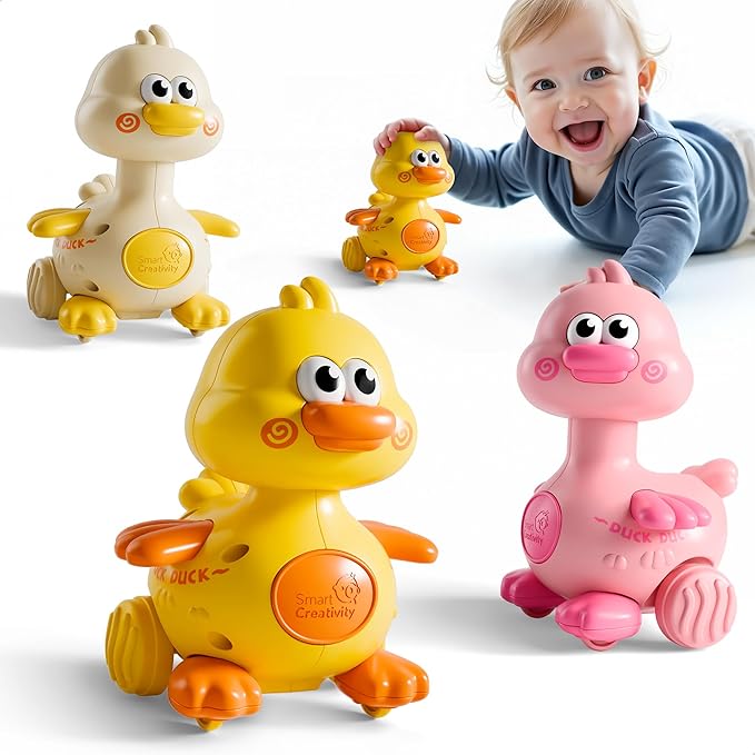 Press to Go Duck Car Toys for Toddlers