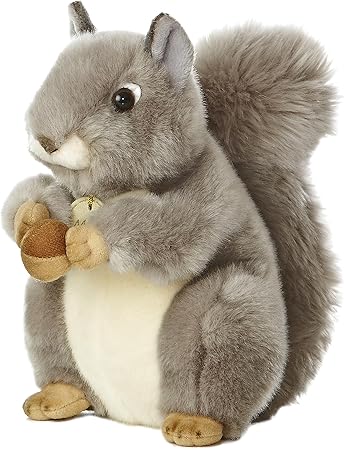 World Miyoni Grey Squirrel Plush.